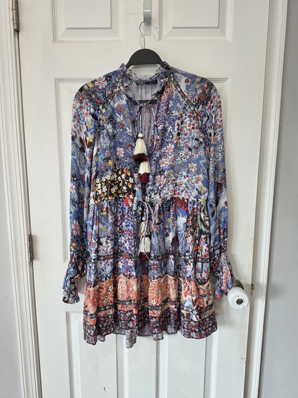 Hemant and NanditaFloral Print Mini Dress Size XS